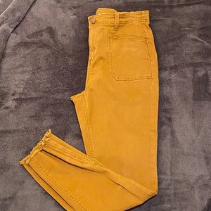 C&A brown jeans with ankle side zip